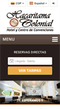 Mobile Screenshot of hacaritamacolonial.com